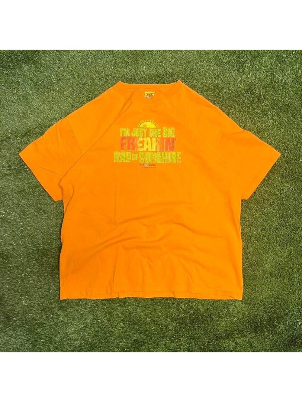 Vintage Orange "I'm just one big freakin' big sunshine" tee
